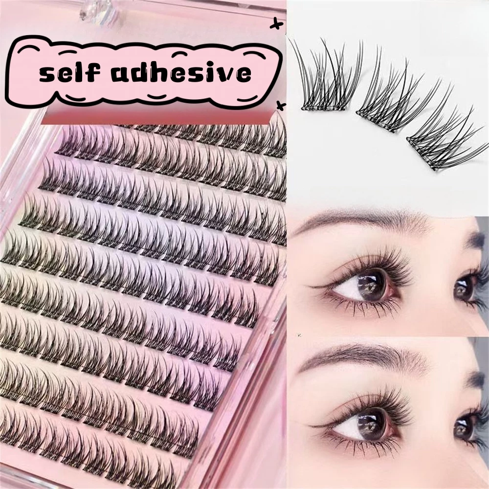 ขนตาปลอมแบบหางปลา ติดเองได้ ไม่ต้องใช้กาว 120 ชิ้น ขนาด 12 มม. ทรง C-curl สำหรับมือใหม่