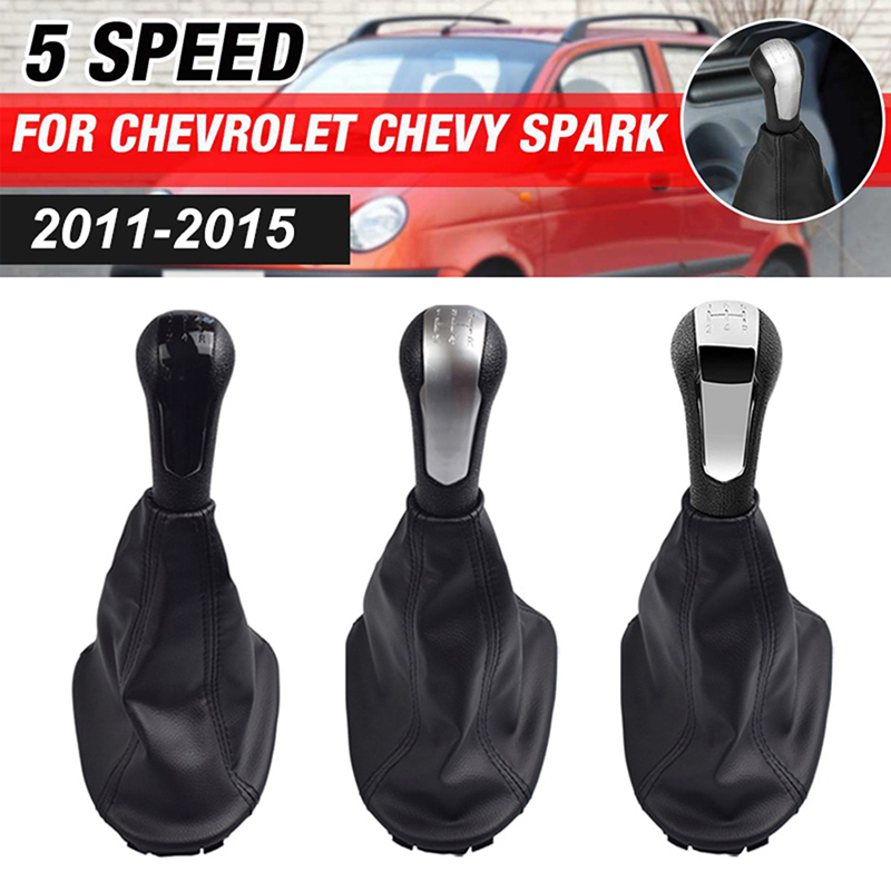 Fit สําหรับ Chevrolet Spark Holden Barina Spark M300 2011-2015 5 ความเร็วรถเกียร์ธรรมดาเกียร์ Shift Knob Shifter ระดับ Gaiter Boot Cover