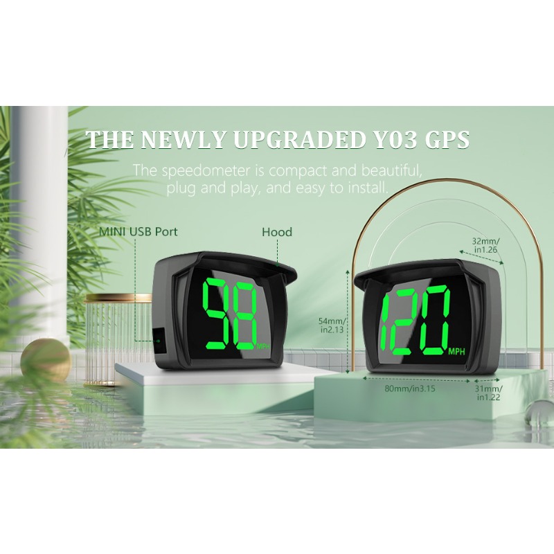 2023 ใหม่ HUD Car Head-up Display Cross-border Version KM/MPH Speed Display