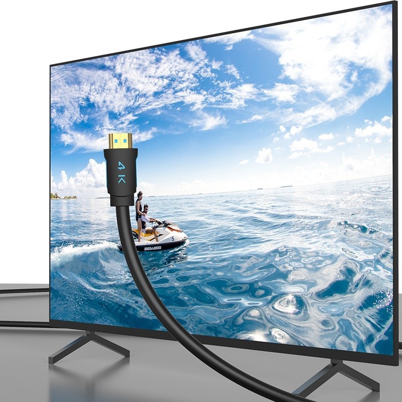 Inram HDMI2.0 สาย HD รุ่น 4K สายเชื่อมต่อทีวี กล่องรับสัญญาณ สาย HD สองสีสีน้ําเงินและสีดํา 4K60HZ สายไฟติดตั้งออกซิเจน