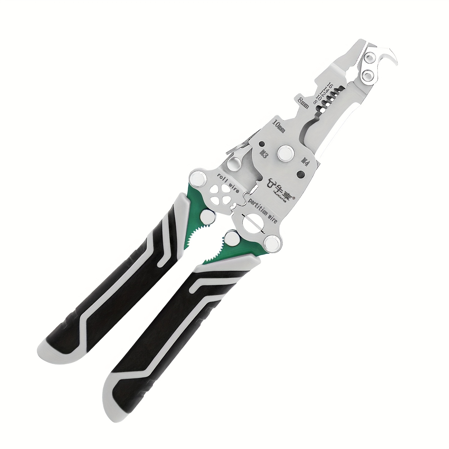 มัลติฟังก์ชั่น Wire Stripper ปากกาทดสอบไฟฟ้าเครื่องตัดสายเคเบิลแบบพับได้ Crimper เครื่องมือสําหรับตัดและสายไฟประเภท A/B/C 1 PC ราคา ถูกที่สุด ดีลบีเคเค แกลเลอรีภาพที่ 9