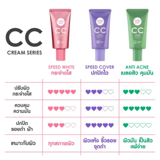 Cathy Doll Speed White Cover Anti Acne CC Cream SPF50 PA+++ กันแดด เคที่ดอลล์ ซีซี สปีด 50ml