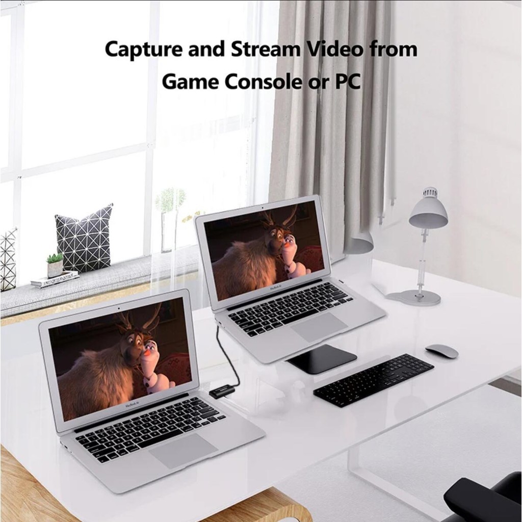 Usb2.0 HDTV Converter 4K HD 1080P การ์ดจับภาพวิดีโอ Grabber กล่องบันทึก​ สําหรับ Windows Android