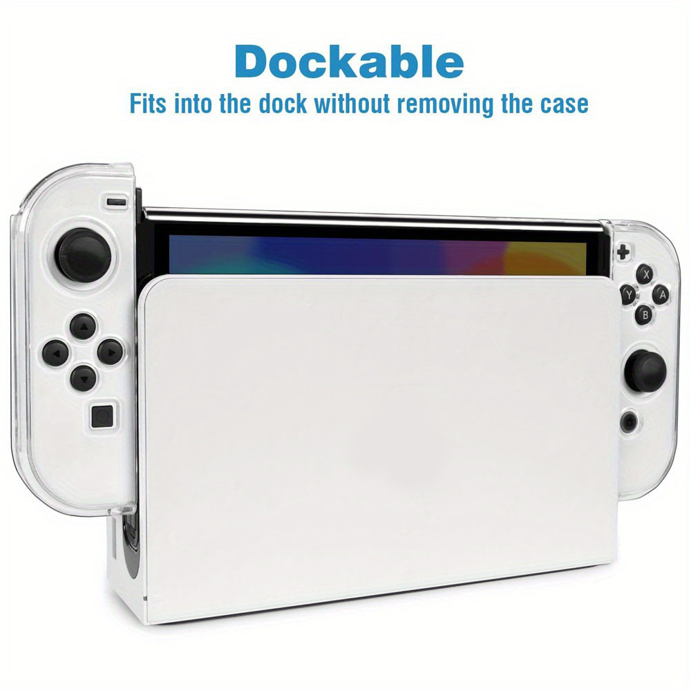 Dockable PC Clear Hard Case สําหรับ Nintendo Switch & Switch OLED, เคสป้องกันสําหรับคอนโทรลเลอร์ NS OLED JoyCon