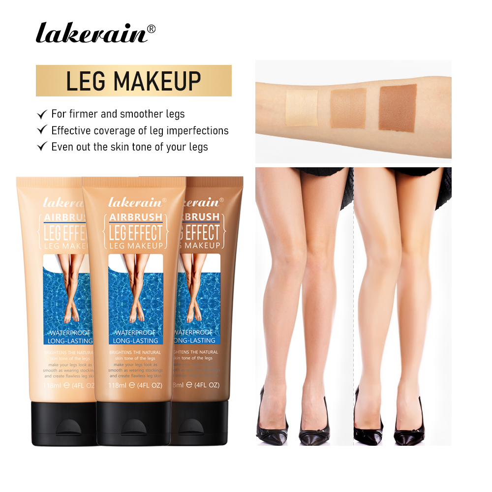 Lakerain Leg Foundation แต่งหน้าคอนซีลเลอร์สําหรับ Tattoo Cover Up และ Even Skin Tone Rejuvenating ฤดูร้อน