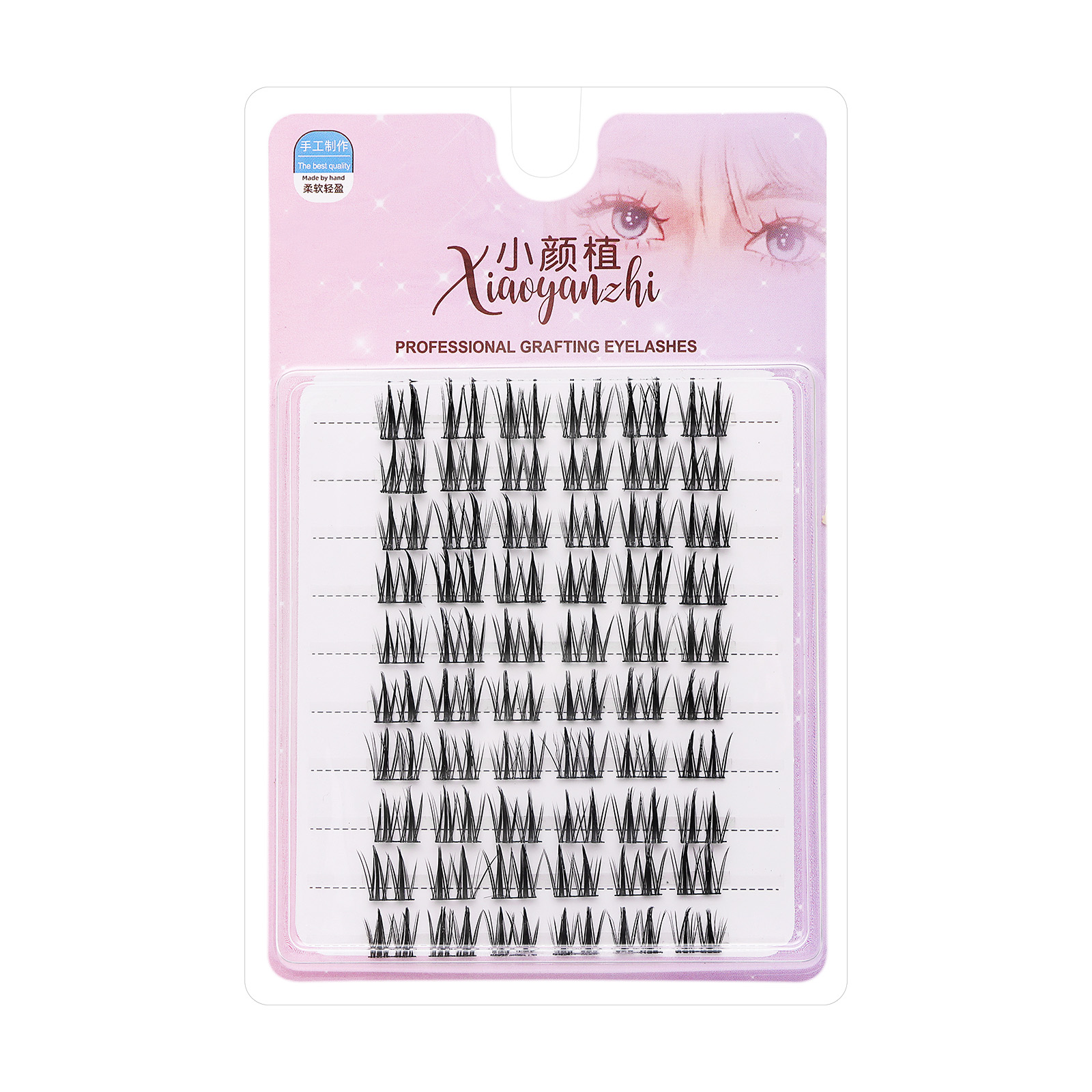 หนังสือขนตาปลอม 10 แถวดอกทานตะวัน Wild Devil Lower Lashes Reusable Lash Extensions สําหรับทุกวันและมืออาชีพ - รูปที่ 4