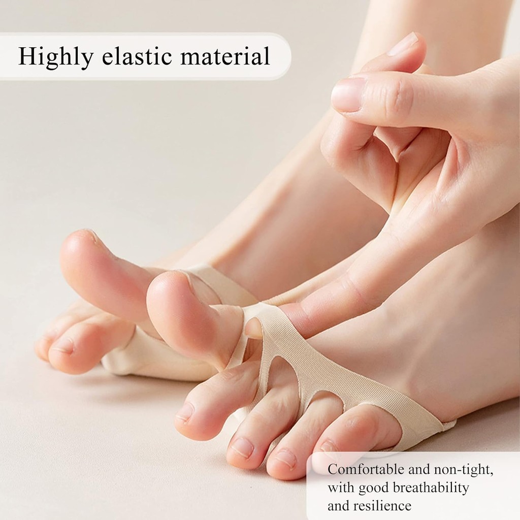 Forefoot ถุงเท้า Pads Foot Pain Care ดูดซับเบาะเท้าถุงเท้า Toe Pad Inserts