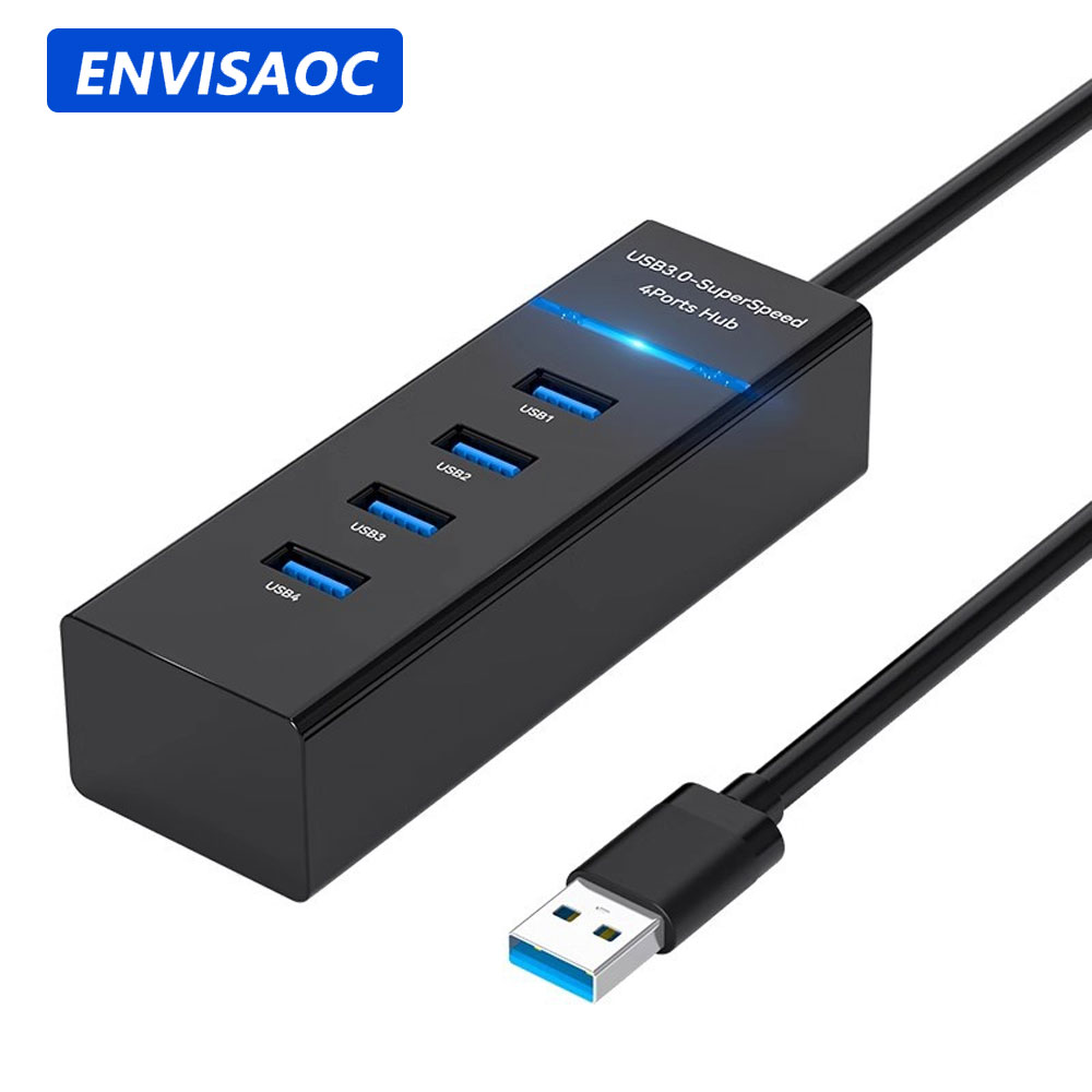 4 พอร์ต USB hub Multi Splitter อะแดปเตอร์ USB2.0 hub สําหรับแล็ปท็อปเดสก์ท็อป Macbook Pro 13 15 Air M1 Pro HUAWEI PC อุปกรณ์เสริม