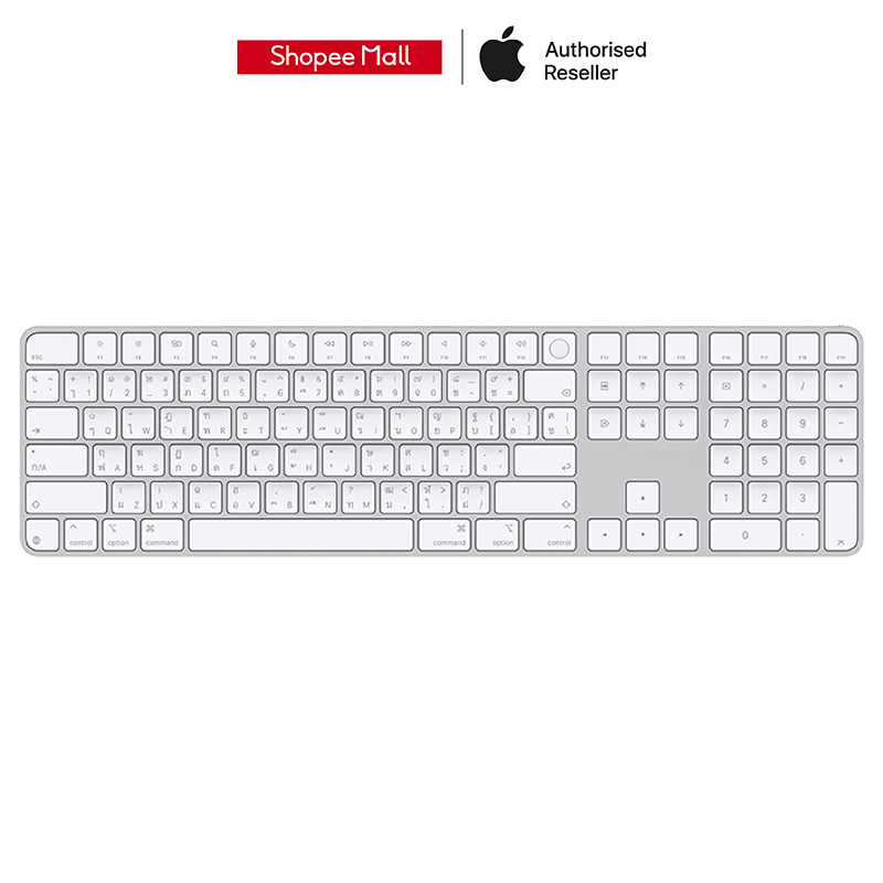 Magic Keyboard with Touch ID and Numeric Keypad for Mac models with Apple silicon - Thai - White Key