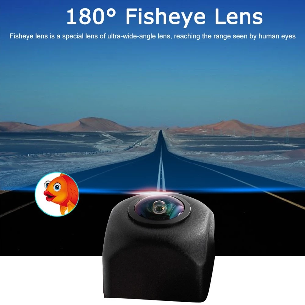 กล้องมองหลังรถยนต์ 180 องศา HD Night Vision เลนส์ Fisheye 1296x1080P กันน้ําสํารอง Cam ฤดูใบไม้ผลิขาย 2026 thumbnail 5