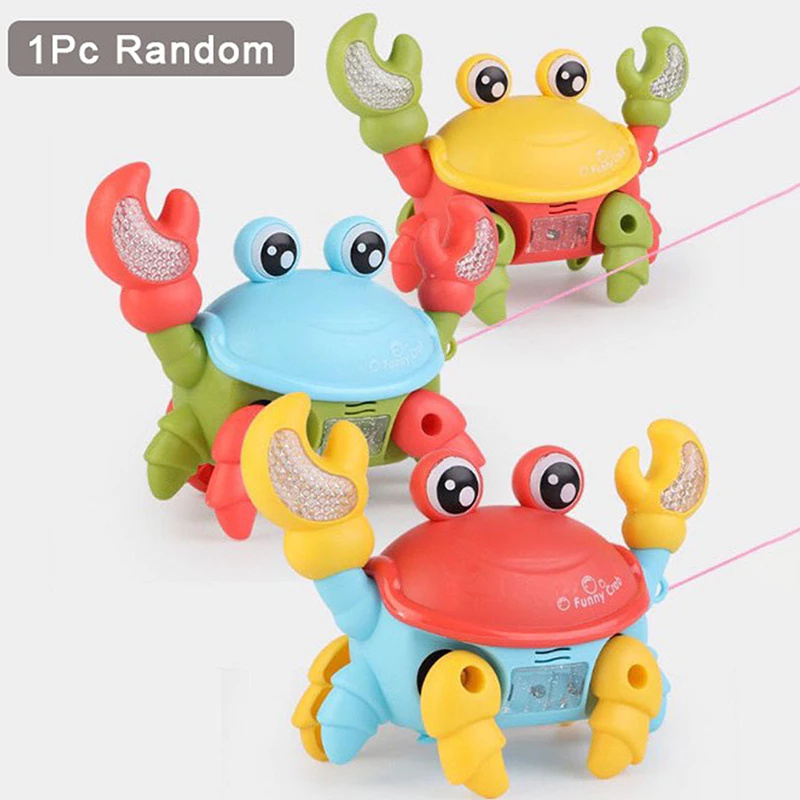 ของเล่น Robo Crab เต้นรําเรืองแสงสําหรับเด็ก - สัตว์เลี้ยงอิเล็กทรอนิกส์พร้อมเพลงและไฟของเล่นเด็กคริสต์มาสสําหรับเด็กผู้หญิง
