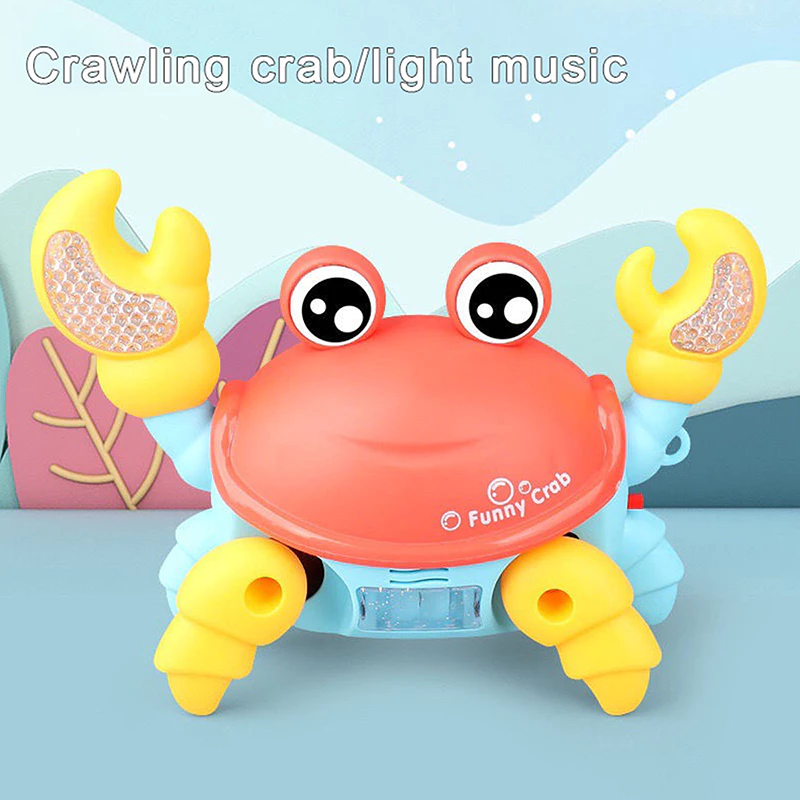 ของเล่น Robo Crab เต้นรําเรืองแสงสําหรับเด็ก - สัตว์เลี้ยงอิเล็กทรอนิกส์พร้อมเพลงและไฟของเล่นเด็กคริสต์มาสสําหรับเด็กผู้หญิง thumbnail 4