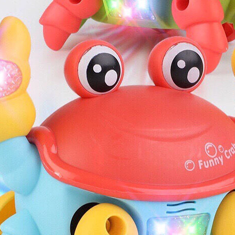 ของเล่น Robo Crab เต้นรําเรืองแสงสําหรับเด็ก - สัตว์เลี้ยงอิเล็กทรอนิกส์พร้อมเพลงและไฟของเล่นเด็กคริสต์มาสสําหรับเด็กผู้หญิง thumbnail 7