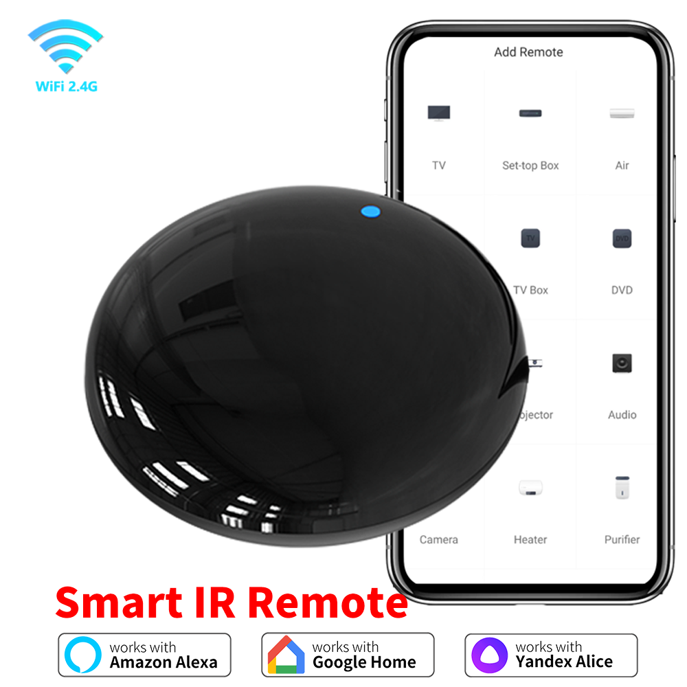 รีโมทคอนโทรล WiFi IR อเนกประสงค์สำหรับ TV AC เครื่องปรับอากาศ Tuya แอป Smart Life บ้านอัจฉริยะ
