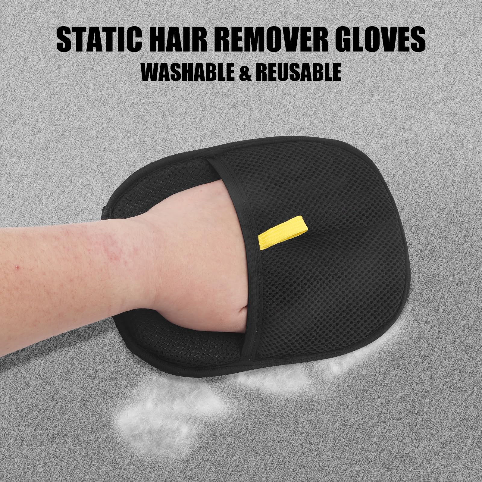PetHairPro Static Pet Hair Remover ถุงมือและชุดเครื่องมือ-Reusable Dog Cat Hair Removal สําหรับเฟอร์นิเจอร์รถที่นอนเสื้อผ้าผ้าปูที่นอนพรม ราคา ถูกที่สุด ดีลบีเคเค แกลเลอรีภาพที่ 6