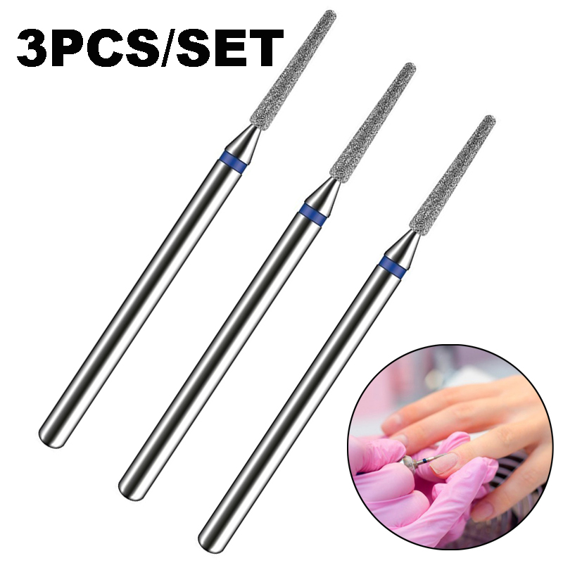 Kit-3 NailDrill Bit,Diamond Tip Drill Bit 718 Professional เล็บอะคริลิค