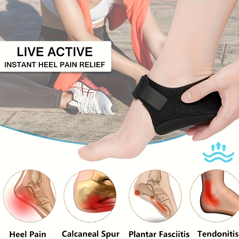 เครื่องป้องกันส้นเท้า Plantar Fasciitis (2 ชิ้น) – เบาะสําหรับ Alleviating ปวดส้นเท้าและแผ่นส้นเท้าแรงดัน ตัวป้องกันส้นเท้า