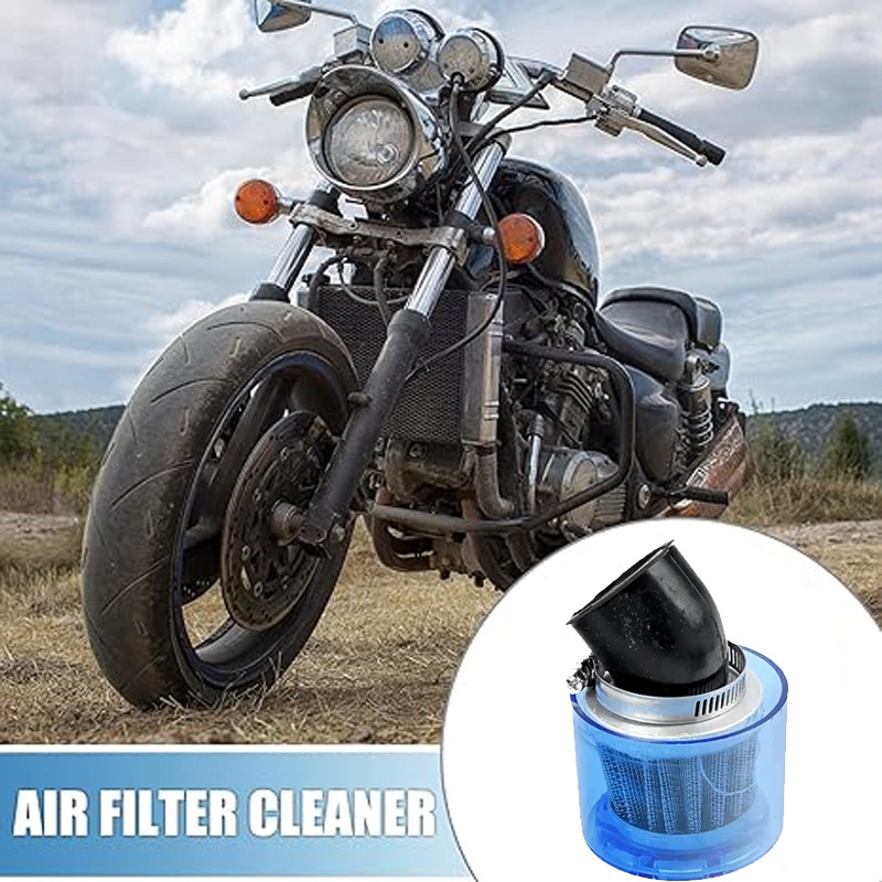 รถจักรยานยนต์วัตถุประสงค์ทั่วไป 38mm40mm Splash Proof Air Filter สีฟ้าเหมาะสําหรับ 110cc 125cc ATV