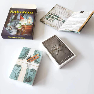 การ์ดเกมกระดาน Saboteur เกมขุดทองคนแคระ เกมปาร์ตี้บนโต๊ะ เวอร์ชันภาษาอังกฤษ