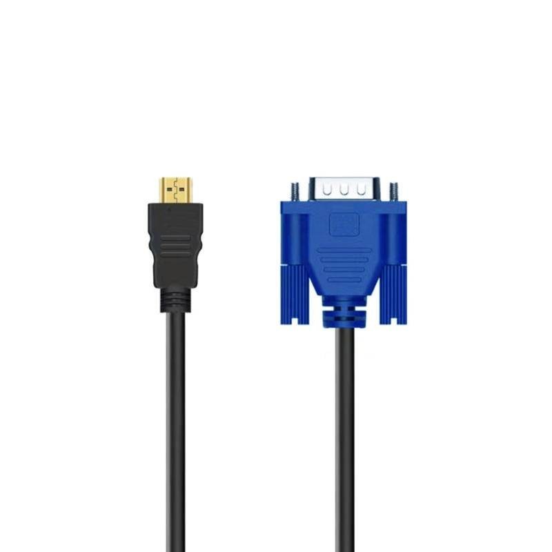 สายเคเบิลอะแดปเตอร์ HDMI เป็น VGA ตัวแปลงวิดีโอ HD สายเคเบิลอะแดปเตอร์วิดีโอความละเอียดสูง