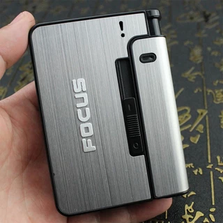 FOCUS แบบพกพาโลหะกรณี Creative ผู้ถืออัตโนมัติกล่อง Gadget สําหรับชายของขวัญกล่องเก็บ Organizer