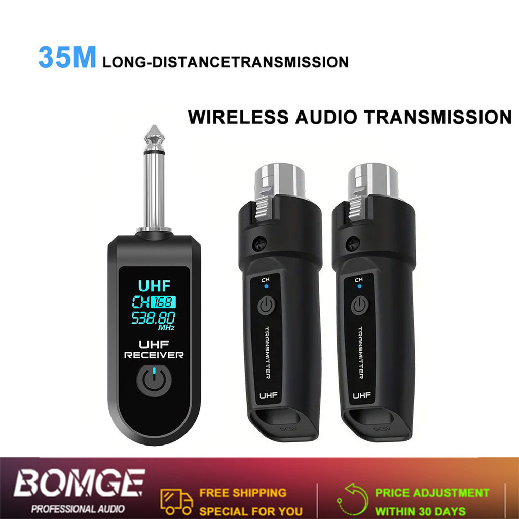 [Shopee Choice] ระบบไมโครโฟนไร้สาย WTU03 2.4GHz รุ่นชาย 6.5 มม. แบบคู่ UHF ส่งและรับสัญญาณ