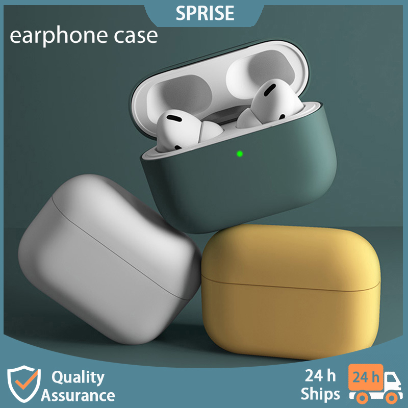 Sprise ซิลิโคนเหลวสําหรับ AirPods 3 เคสพร้อมพวงกุญแจหูฟังบลูทูธฝาครอบป้องกัน