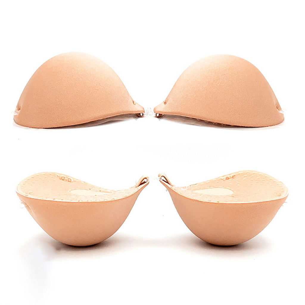 Push Up bra Strapless,เบาะกาวหนา 6 ซม.,เทปหัวนมReusable Invisible,Nipple cover selicon bra,ปิดด้านหน้าBrea Lift