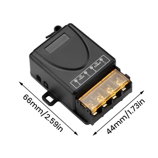รีโมทควบคุมไร้สาย DC12V24V30A1 สวิตช์เปิด/ปิด สำหรับไฟมอเตอร์ไซค์ ไฟรถยนต์ และปั๊มน้ำกระพริบ