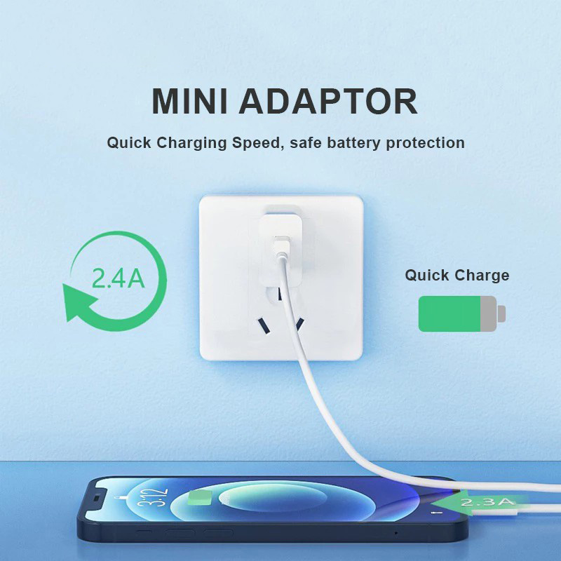 5V/2.4A USB Fast Charger สําหรับ iOS และสําหรับ infinix โทรศัพท์ Android แฟนโคมไฟ