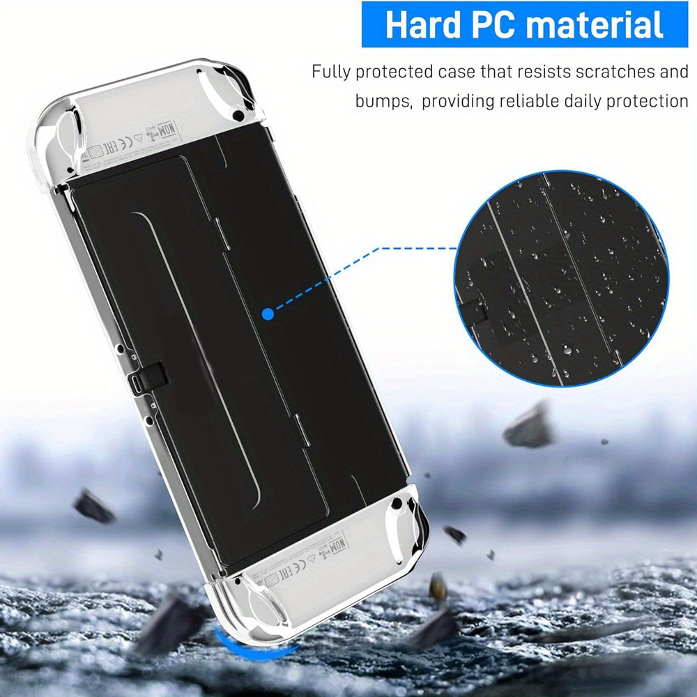 Dockable PC Clear Hard Case สําหรับ Nintendo Switch & Switch OLED, เคสป้องกันสําหรับคอนโทรลเลอร์ NS OLED JoyCon