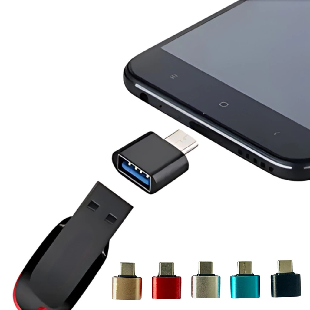 อะแดปเตอร์ USB Type C ชาย เป็น USB 3.0 หญิง 1 ชิ้น โอนข้อมูลความเร็วสูงสำหรับโทรศัพท์และแท็บเล็ต