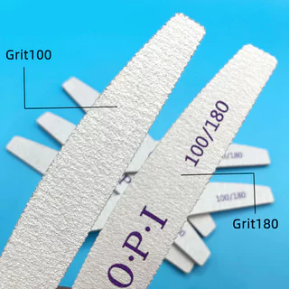 ตะไบเล็บ 100/180 Grit ตะไบเล็บสองด้าน Emery Boards หยาบสําหรับเล็บอะคริลิคและธรรมชาติ 10 ชิ้น