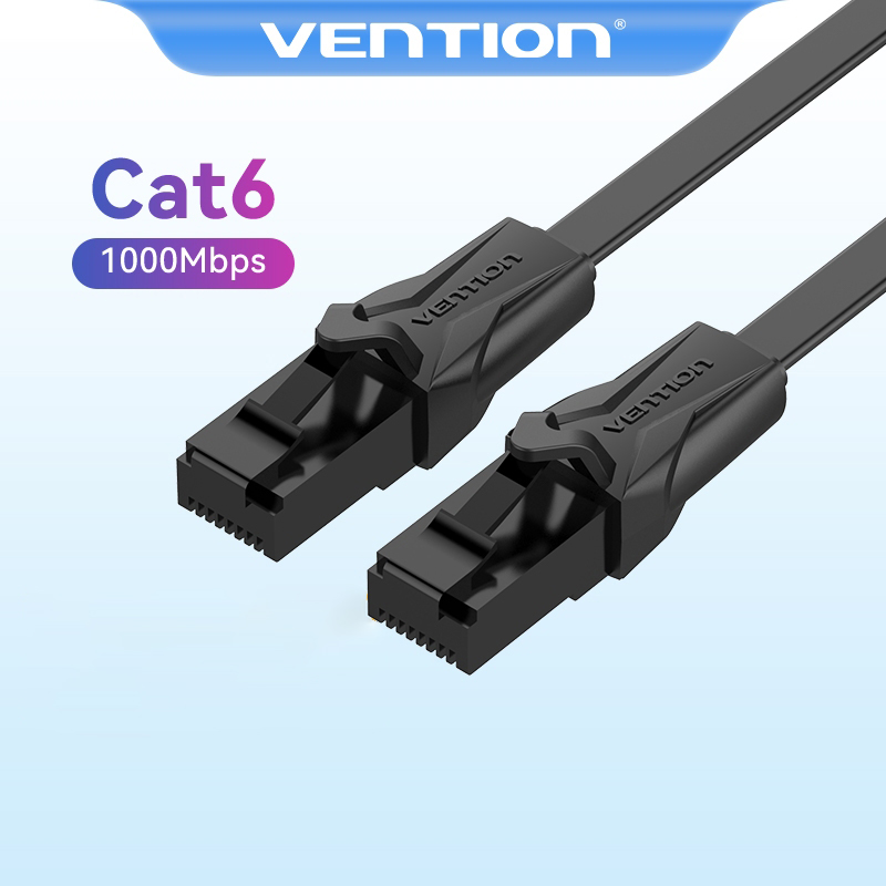 [ส่งไวจากไทย] Vention สายแลน CAT 6 สาย LAN ความเร็วสูง CAT6 RJ45 ระดับกิ๊กกะบิต สายแบน วิ่งเต็มสเปก