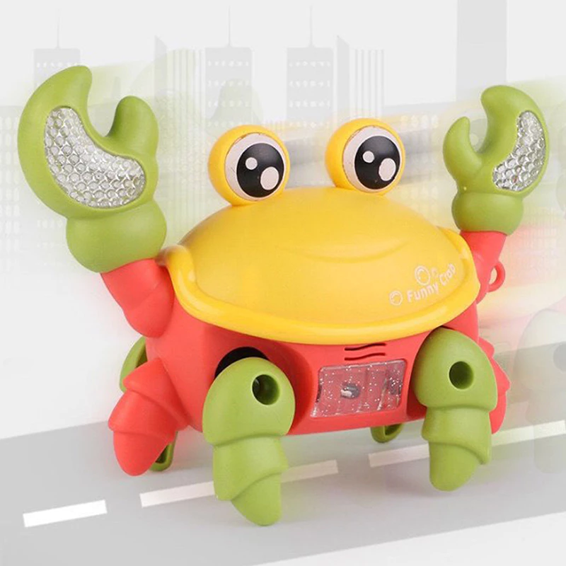 ของเล่น Robo Crab เต้นรําเรืองแสงสําหรับเด็ก - สัตว์เลี้ยงอิเล็กทรอนิกส์พร้อมเพลงและไฟของเล่นเด็กคริสต์มาสสําหรับเด็กผู้หญิง thumbnail 9
