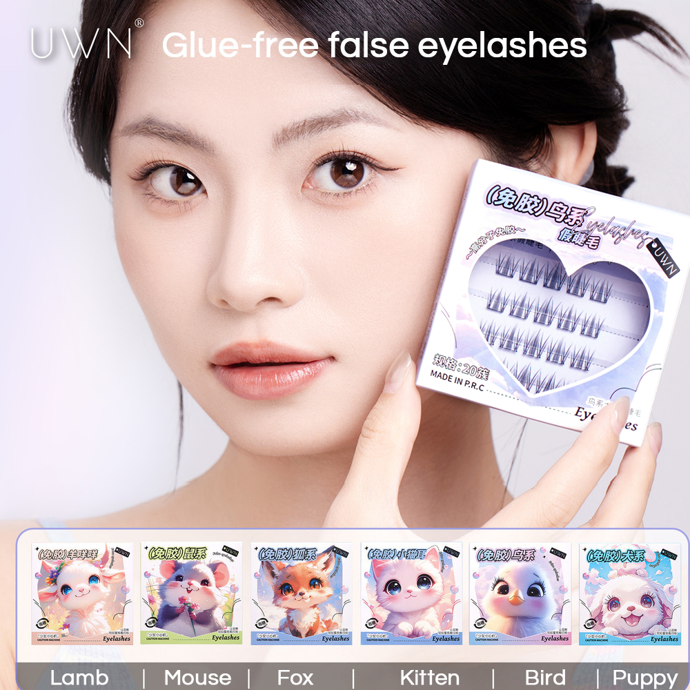 ขนตาปลอมแบบมีกาวในตัวไร้กาว – ขนตาดัดผมแบบธรรมชาติ น้ําหนักเบา และนํากลับมาใช้ใหม่ได้
