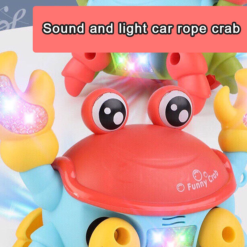 ของเล่น Robo Crab เต้นรําเรืองแสงสําหรับเด็ก - สัตว์เลี้ยงอิเล็กทรอนิกส์พร้อมเพลงและไฟของเล่นเด็กคริสต์มาสสําหรับเด็กผู้หญิง thumbnail 8