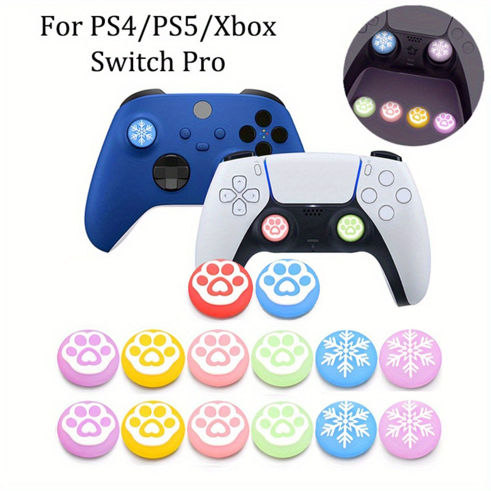 Luminous Thumb Stick Grip Cap สําหรับ PS5 /PS5 Slim PS4 PS3 / Switch Pro / Xbox Controller จอยสติ๊กฝาครอบ Thumbstick กรณี