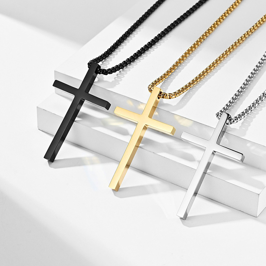 VMI Cross จี้สร้อยคอ Punk โลหะผสมแฟชั่นเครื่องประดับ Casual อุปกรณ์เสริม 1 PC สําหรับผู้ชายผู้หญิงทุ