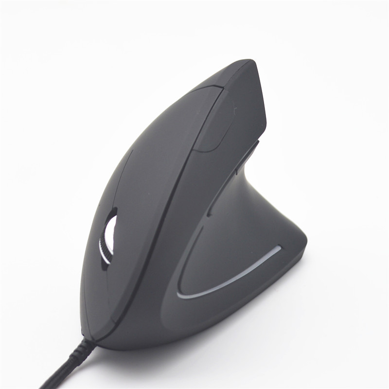 เมาส์แนวตั้ง RGB แบบมีสายสำหรับมือขวาสำหรับแล็ปท็อปและพีซี เพื่อสุขภาพในการเล่นเกม
