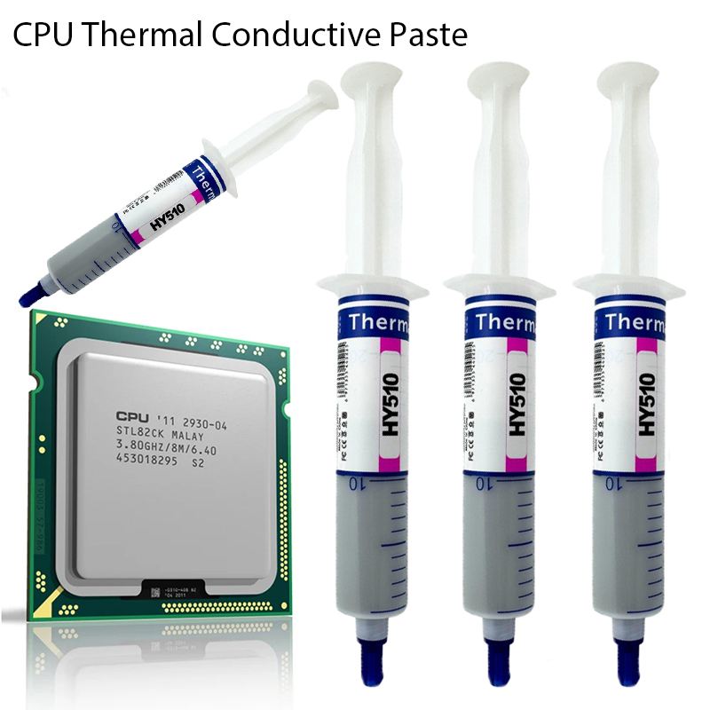 HY510 Thermal Paste GPU การนําไฟฟ้าความร้อนคอมโพสิตจาระบีซิลิโคนชิปเซ็ต CPU Cooling
