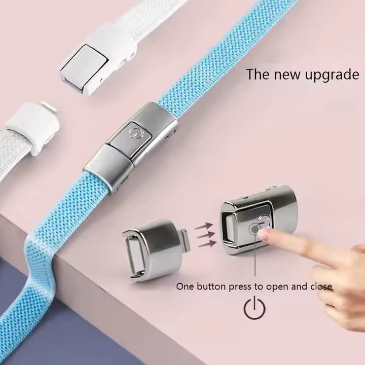 Elastic No-Tie Shoelaces Quick Lacing System สําหรับรองเท้าวิ่ง Trainers กีฬารองเท้าผ้าใบ