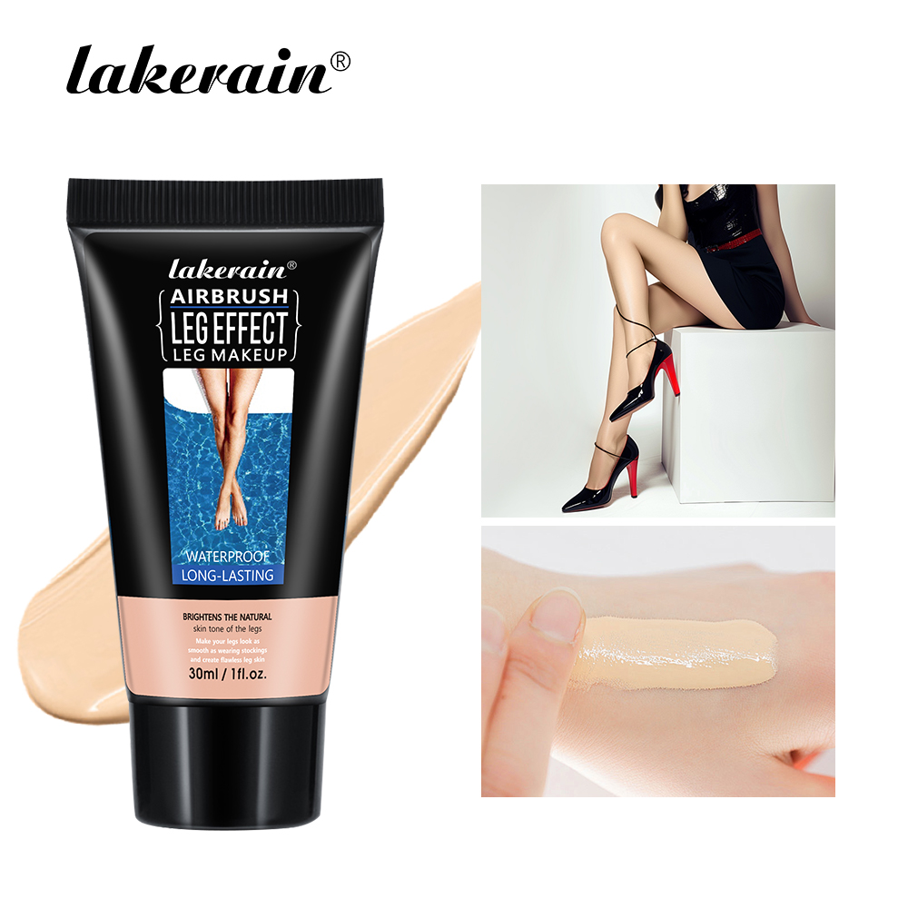 Lakerain รองพื้นสําหรับขา ปกปิดรอยดํา กันน้ํา ปรับผิวให้เรียบเนียน ทาขา 30มล.