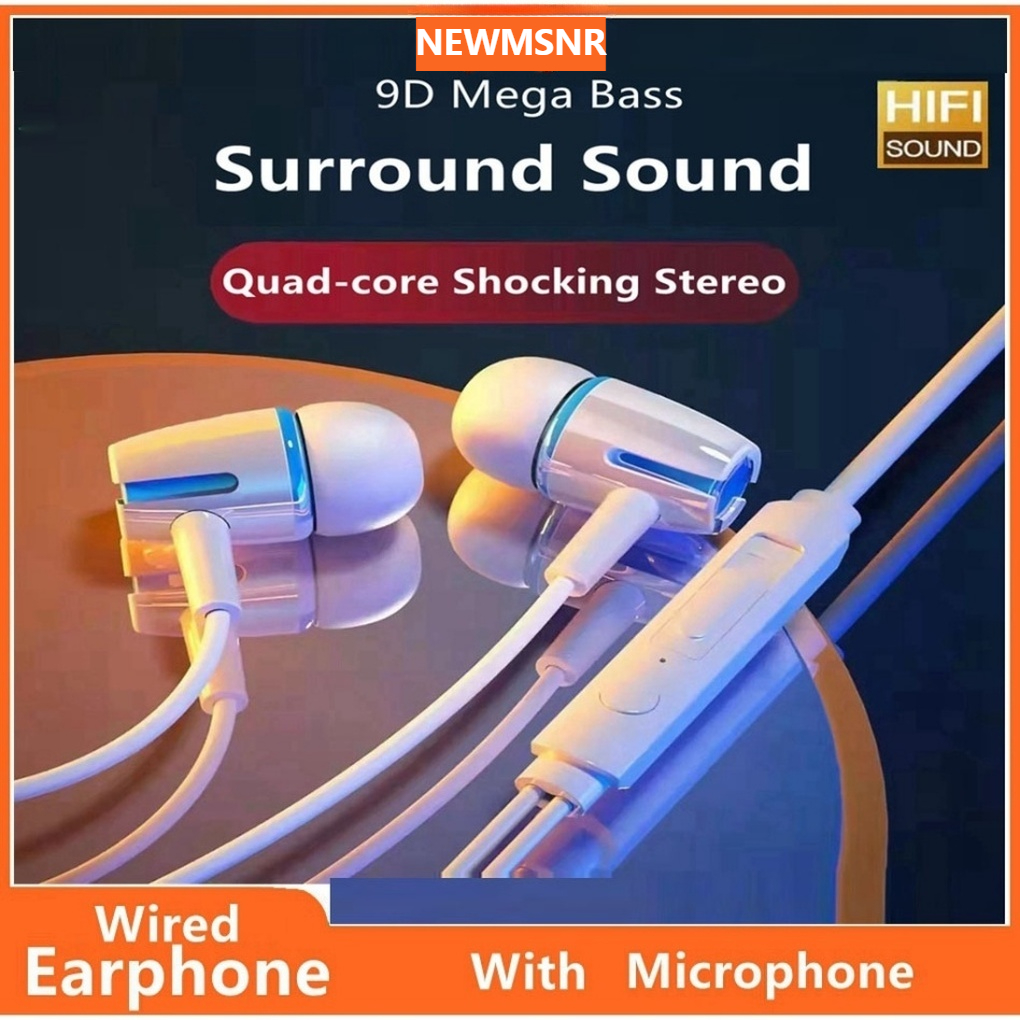 Newmsnr หูฟังอินเอียร์ซับวูฟเฟอร์ Hi-Fi แบบมีสาย คุณภาพเสียง
