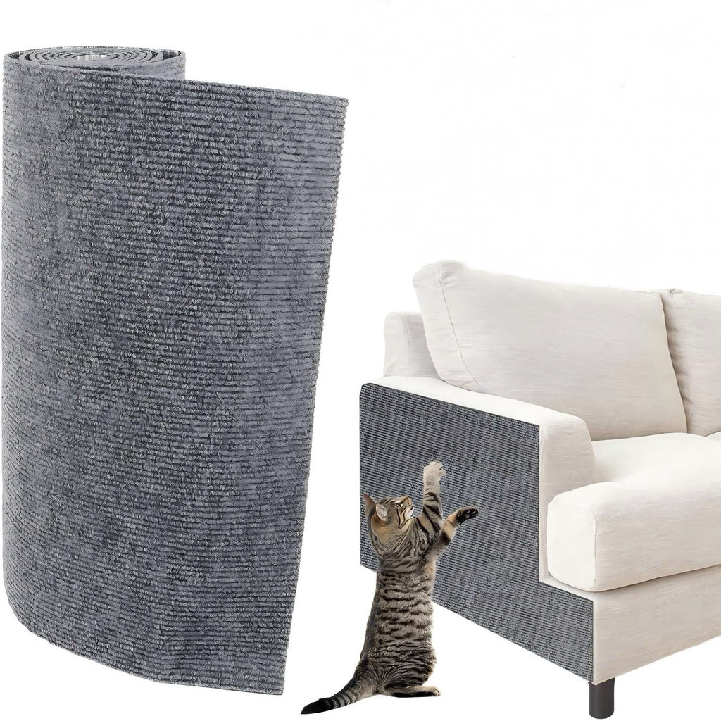 1pcs DIY Trimmable Cat Scratcher Mat, Self กาวพรม Pad เปลี่ยนสําหรับ Cat Tree ชั้นวางโพสต์โซฟาผนังเฟอร์นิเจอร์ขั้นตอน DIY Protector