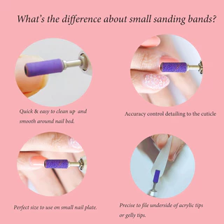 60 ชิ้น 3.1 มิลลิเมตรมินิขัดเล็บ Mandrel Bits 120 240 กรวด Fine เจาะ Bits สําหรับเล็บอะคริลิคเจลเล็บ