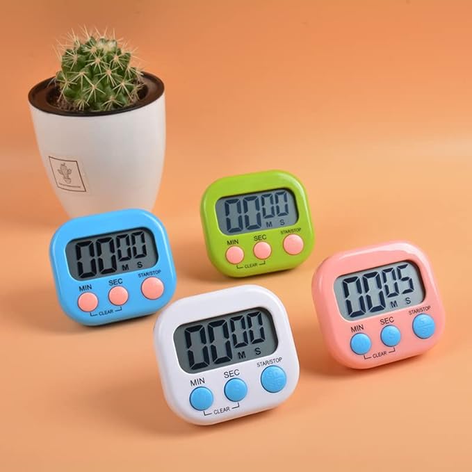 1 ชิ้น Multi-Function Digital Timer นาฬิกาจับเวลาสําหรับห้องครัวห้องเรียนการเรียนรู้ทํางานกีฬากลางแจ้ง