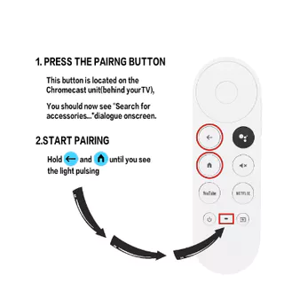 G9N9N สําหรับ Chromecast พร้อม Google TV Voice รีโมทคอนโทรลบลูทูธสําหรับ GA01920-US