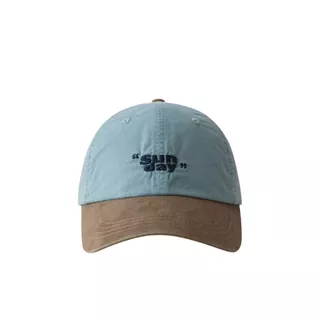 หมวกแก๊ปเบสบอล ปักคำว่า "Sunday" มี 4 สี ใส่สบาย สไตล์เกาหลี