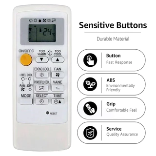 รีโมทคอนโทรลเครื่องปรับอากาศ Universal AC Controller สวิทช์ Keyfob สําหรับ Mitsubishi MP07 MH08B M09